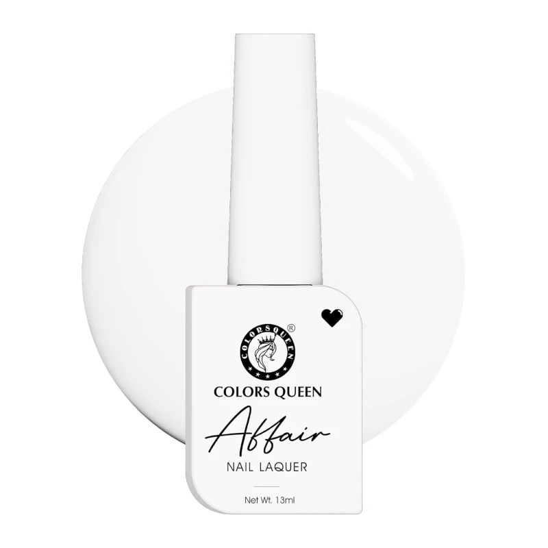 Colors Queen Affair Nail Polish - 57 - Snowy Sniff, 13ml | Rich Pigmentation, Quick Drying, Long Lasting Nail Paint | Chip Resistant, No Harmful Chemicals, Semi Matte Nail Polish for Women - Thumbnail 2